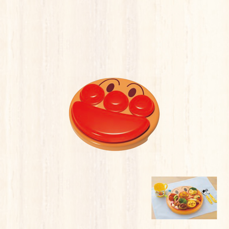 일본주방 호빵맨 얼굴 런치접시 (250×230×H50)