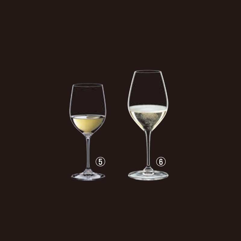 일본주방 RIEDEL vinum 레스토랑시리즈 샹파뉴 와인 글라스 (6개입)(φ54×M86×H225)